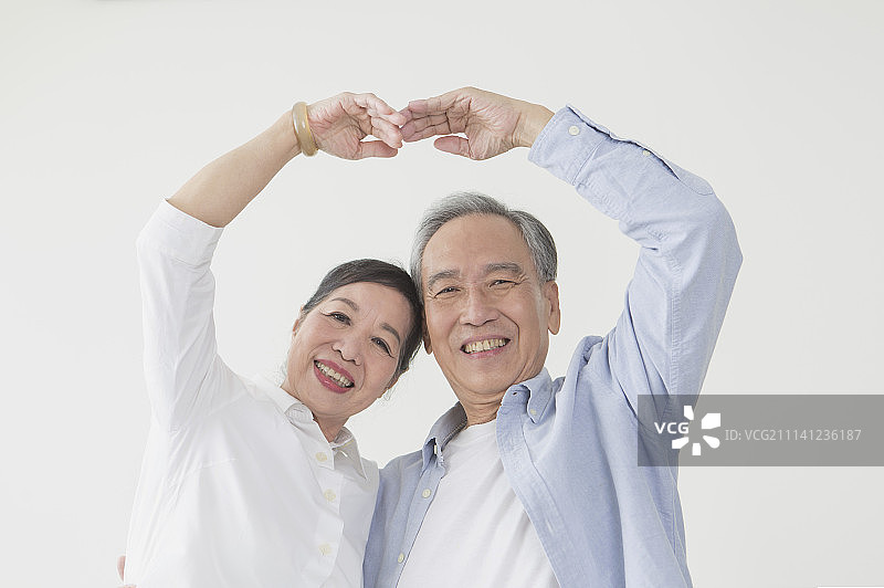 老年夫妻,爱心图片素材