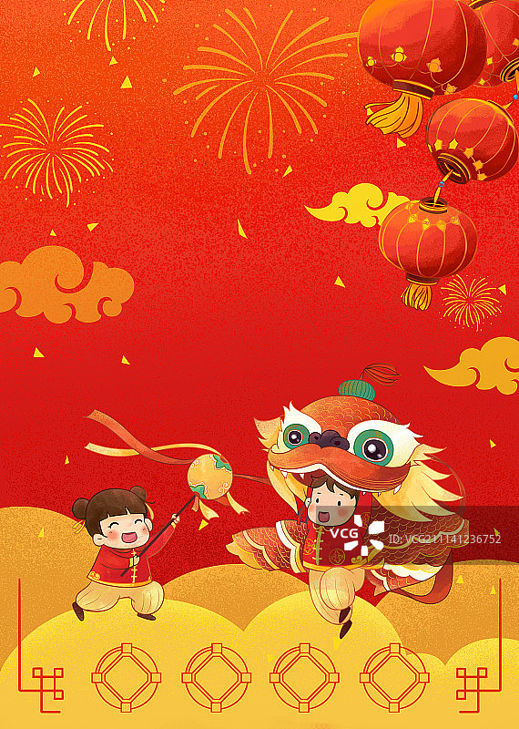 年俗海报1图片素材