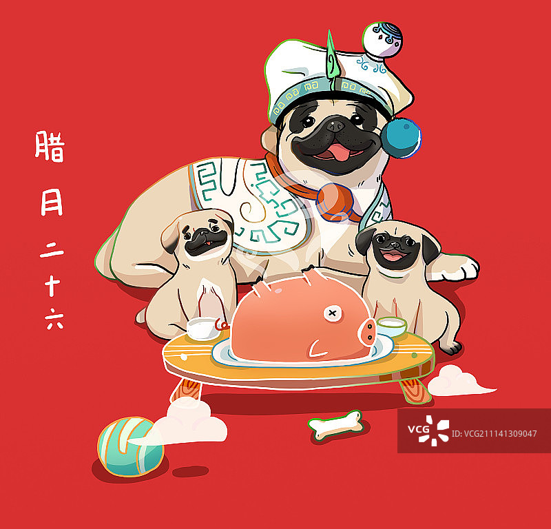 腊月26-割年肉图片素材