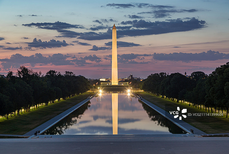 美国.华盛顿 .林肯纪念堂.方尖碑图片素材