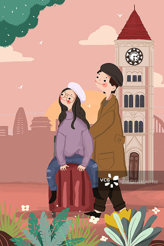 一起旅游图片素材