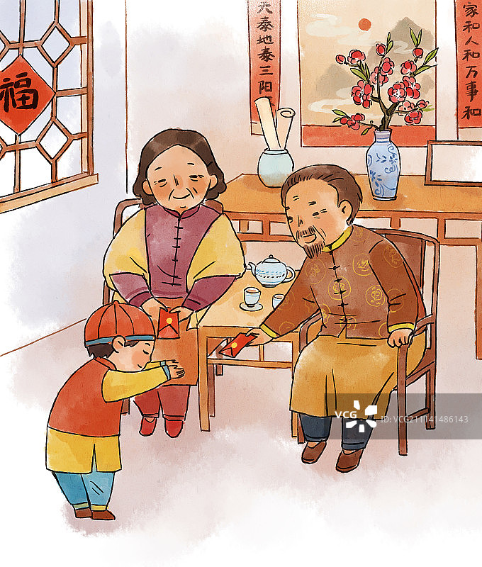 新年大年初一图片素材