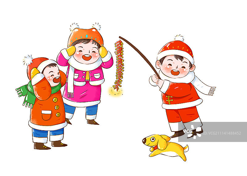 放鞭炮图片素材