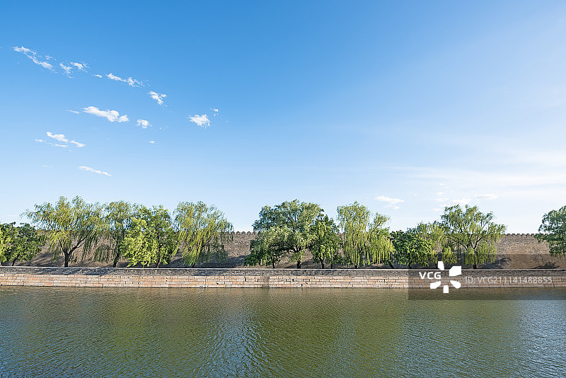 故宫围墙和筒子河图片素材