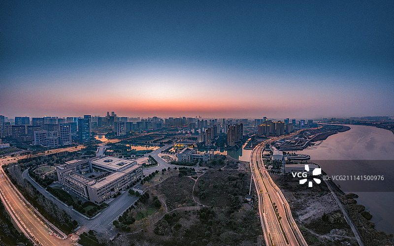 甬江与高新区图片素材