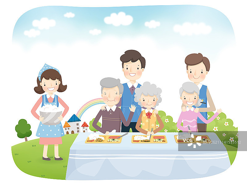 志愿者活动矢量插画图片素材