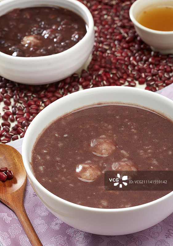碗里的红豆汤图片素材