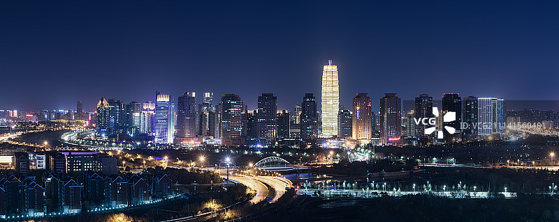 郑东新区CBD 全景图片素材