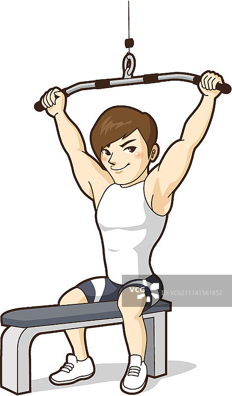 私人健身教练矢量图图片素材