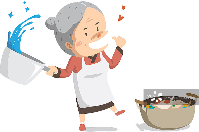 老年人生活方式矢量插画图片素材