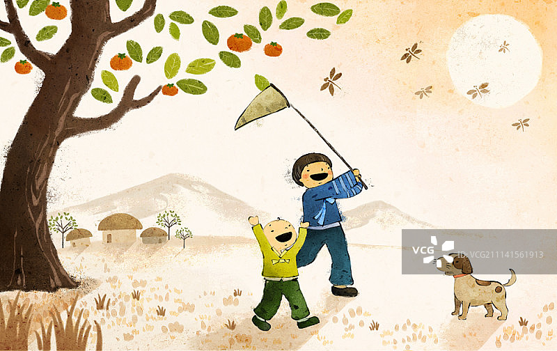 韩国传统文化插画图片素材