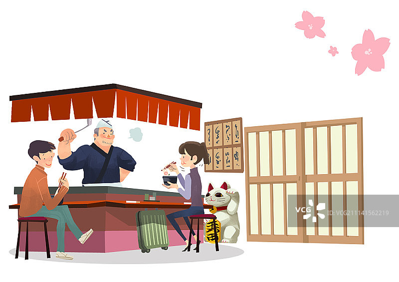 日本文化插画图片素材