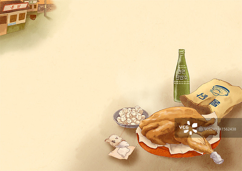 复古风格插画图片素材