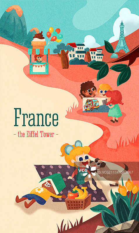 孩子们环游世界图片素材