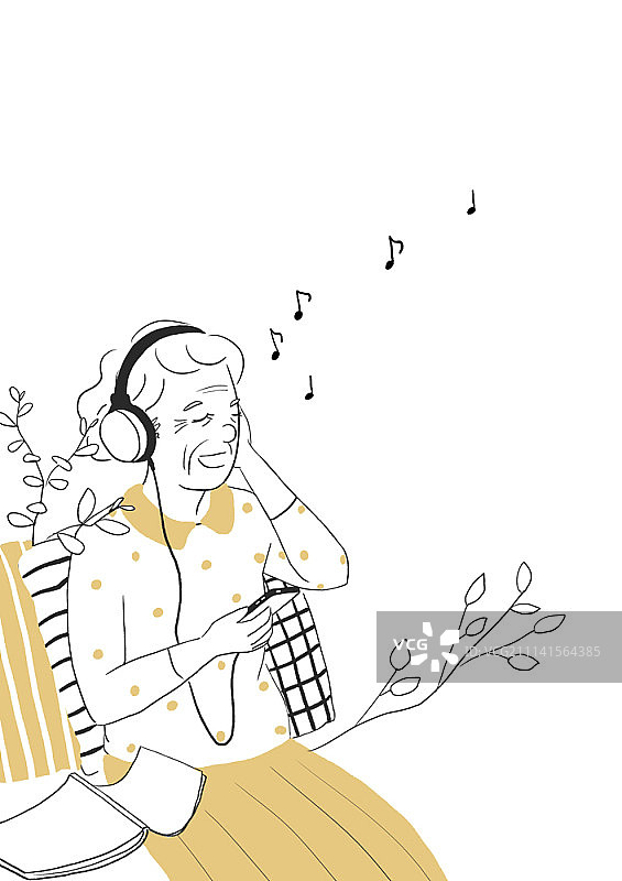 年长的人们插图图片素材