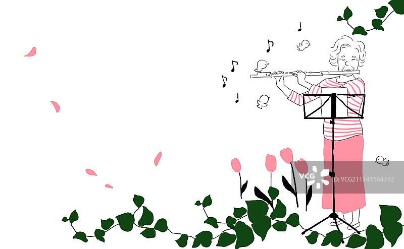 年长的人们插图图片素材