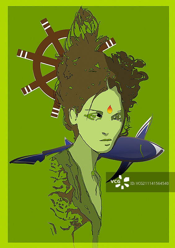 女人插画图片素材