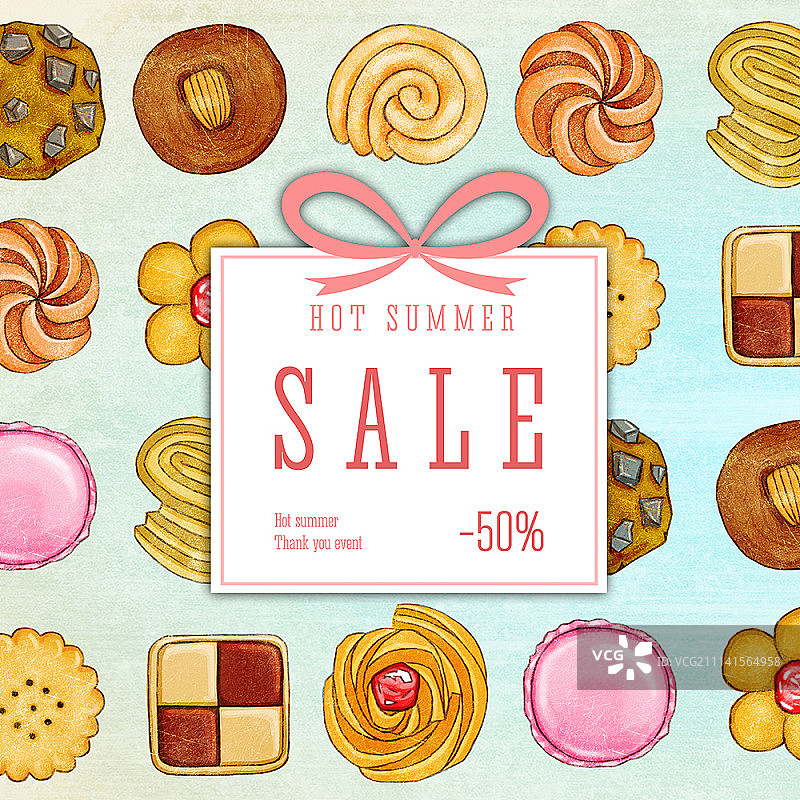 夏季促销插画图片素材