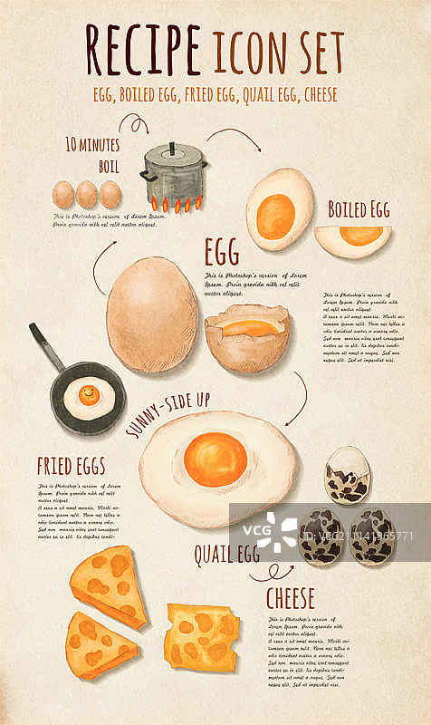 食谱图标合集图片素材