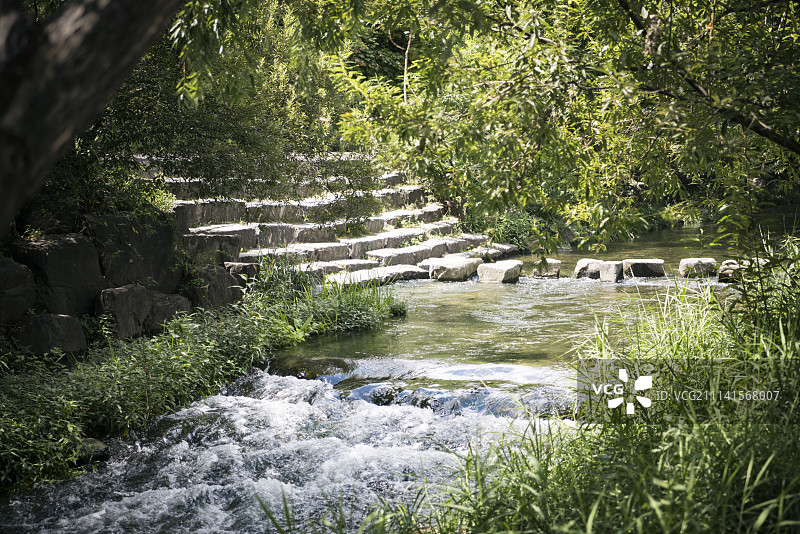 韩国首尔清溪川溪流公园图片素材