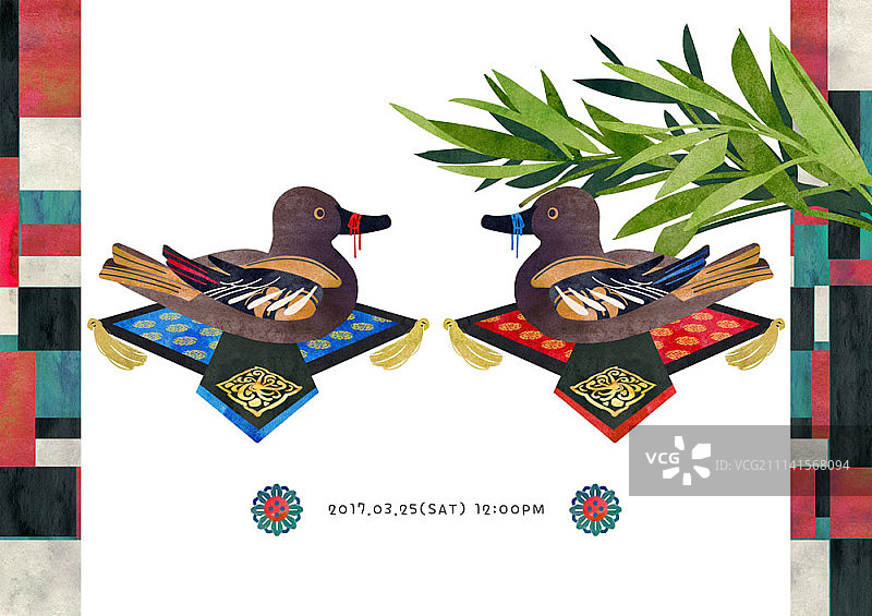 韩国传统婚礼图片素材