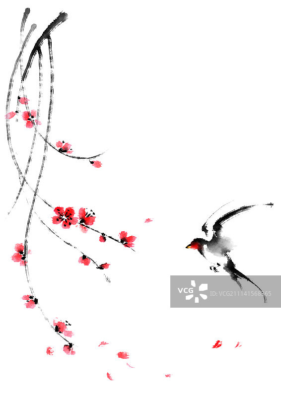 花鸟图案图片素材