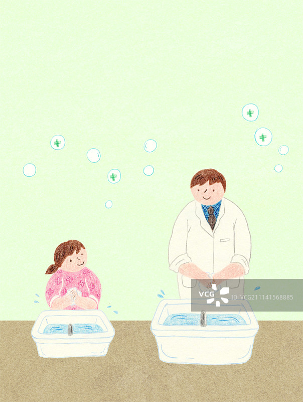 儿童医院插画图片素材