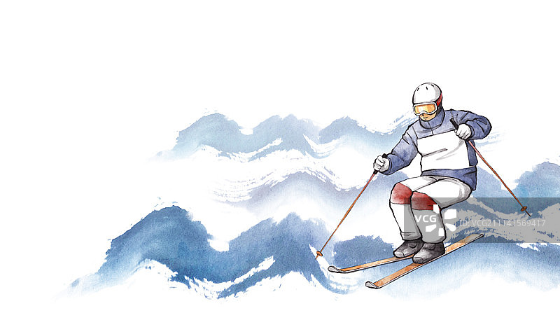 冬季奥林匹克运动会-高山滑雪图片素材