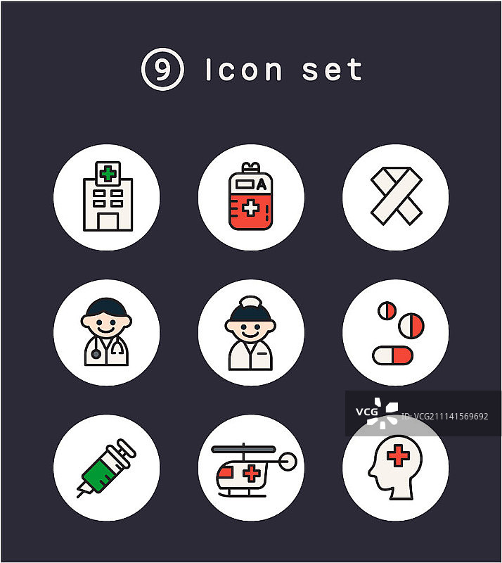 圆形线条图标图片素材