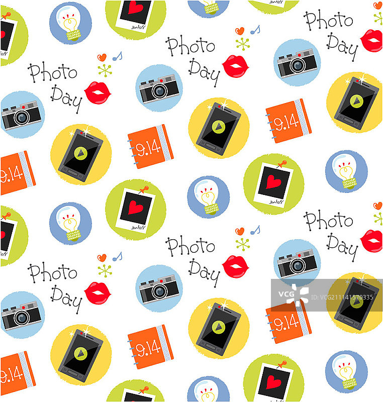 特别日子的无缝图案设计图片素材