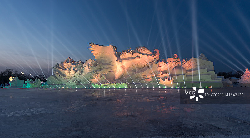 哈尔滨雪雕博览会图片素材