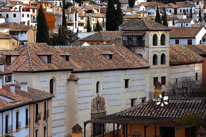 西班牙 格拉纳达 阿尔巴辛 摩尔人古城区图片素材