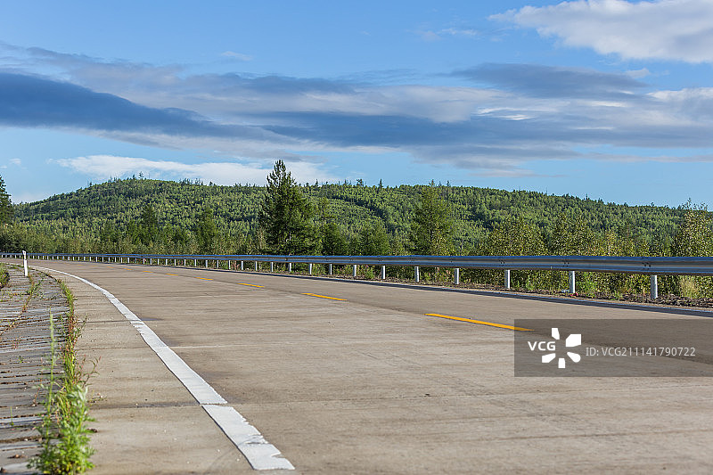 大兴安岭公路图片素材