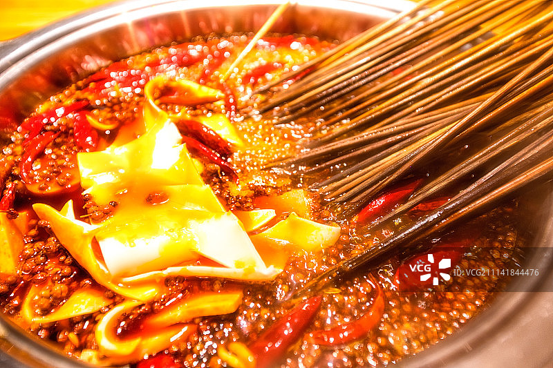 四川成都特色麻辣串图片素材