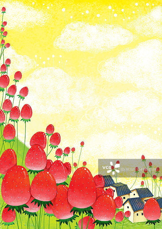 乡村草莓图片素材