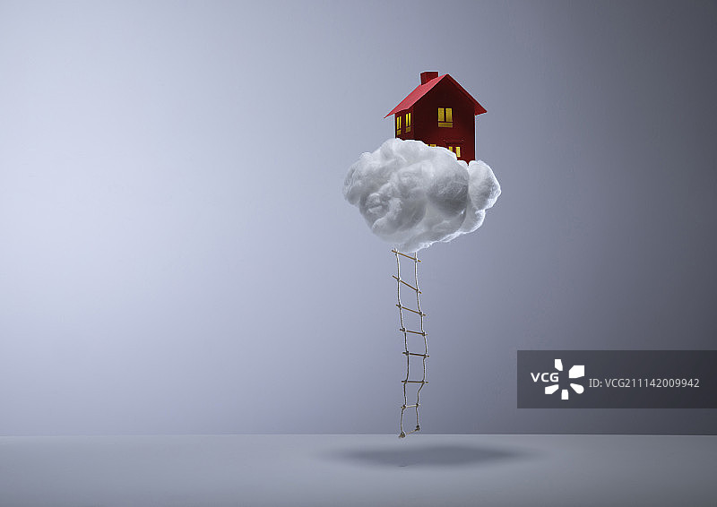 云上的房子图片素材