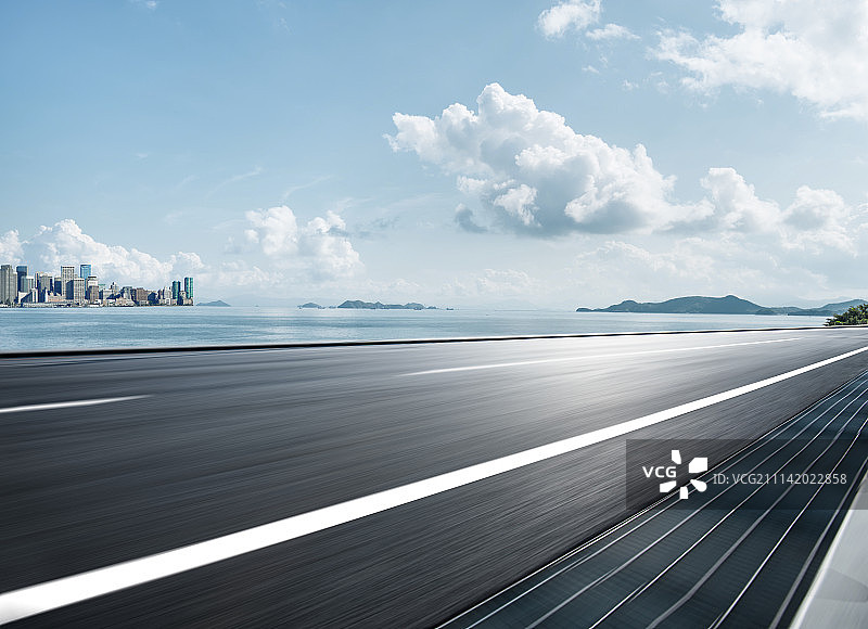 海岸线道路图片素材
