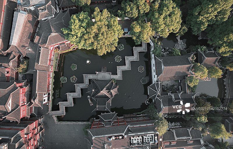 豫园九曲桥图片素材