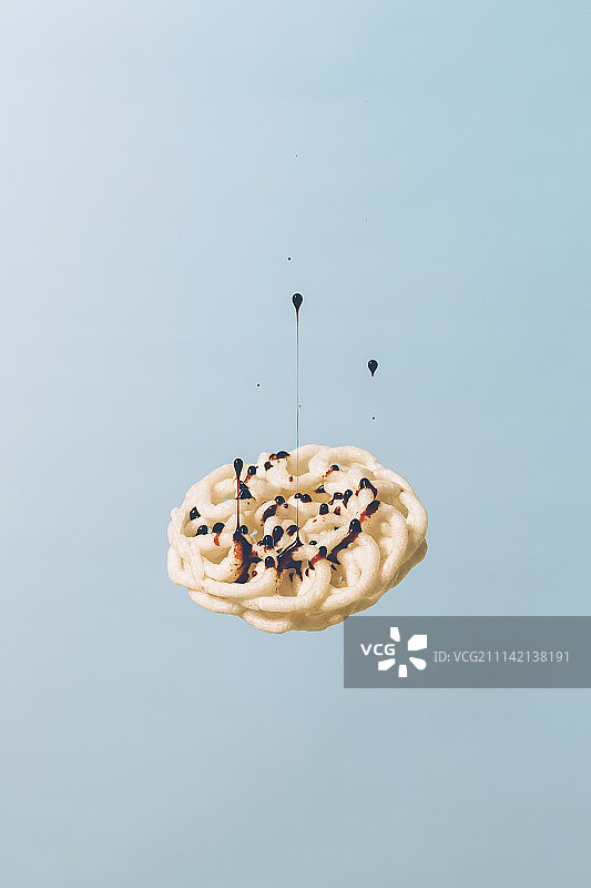 虾片和酱油图片素材