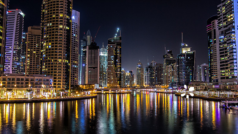 迪拜码头图片素材