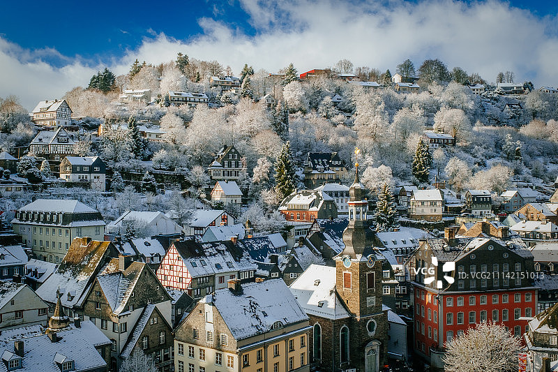 蒙绍的冬日下午图片素材
