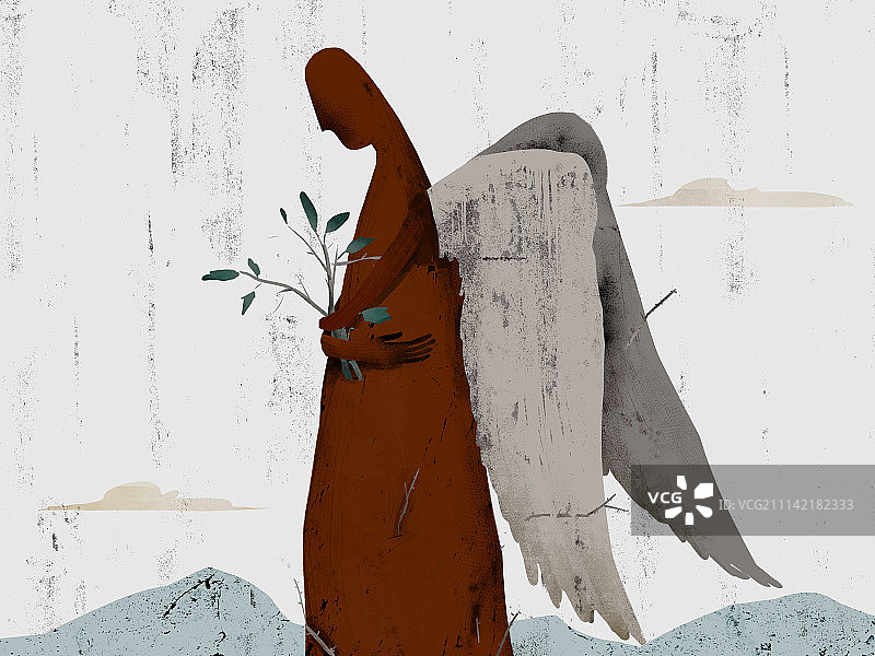 0107拥抱自己的巨人图片素材