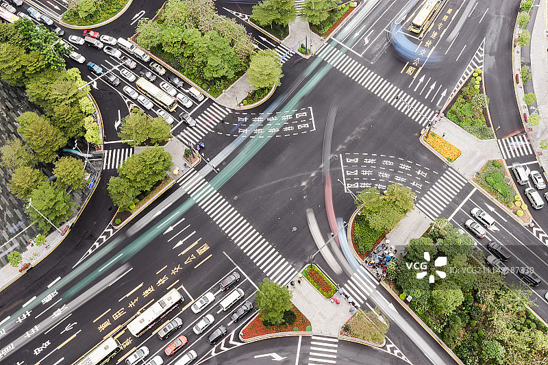 城市十字路口图片素材