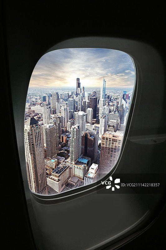 飞机窗外的景色图片素材