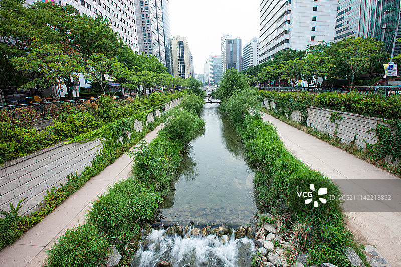 首尔清溪川图片素材