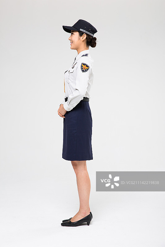 女警员肖像图片素材