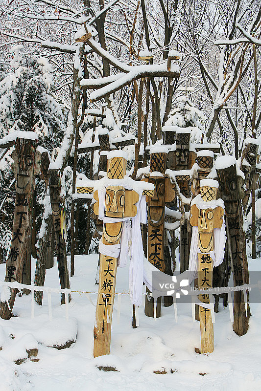 户外，白天，冬季，雪景图片素材