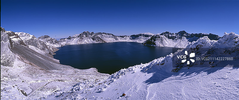 户外，白天，朝鲜半岛白头山图片素材