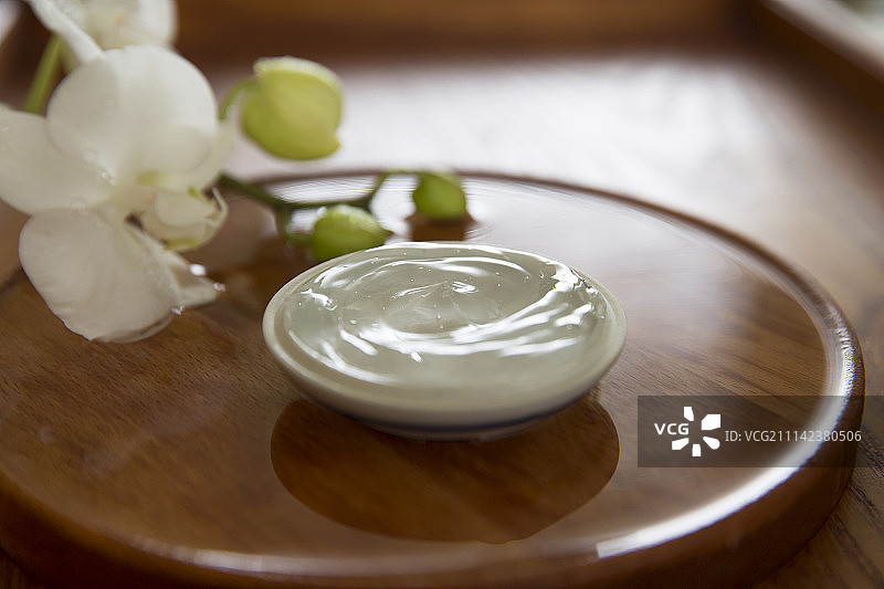 芦荟胶和蝴蝶兰图片素材