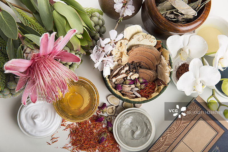 传统中药美容图片素材